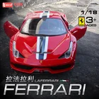 Модель автомобиля Bburago Ferrari 488GTB, модель автомобиля из сплава в подарок, игрушка, 1:18
