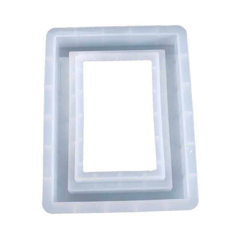 Epoxy Resin Mold Rectangle Photo Frame Mold Silicone Mold Resin Casting Mold for DIY Picture Frame Crafts Decorations