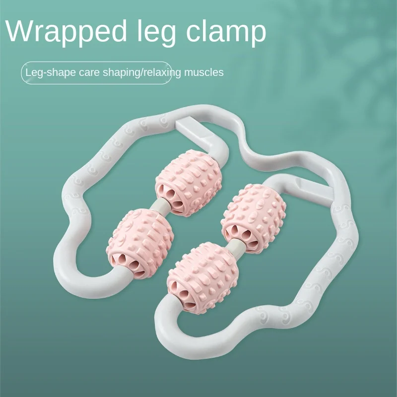 

360 Arm Leg Neck Muscle Massager Ring Clamp U Shape Trigger Point Massage Relaxation Magnetic Beads Roller Yoga Pilates 7 Wheel