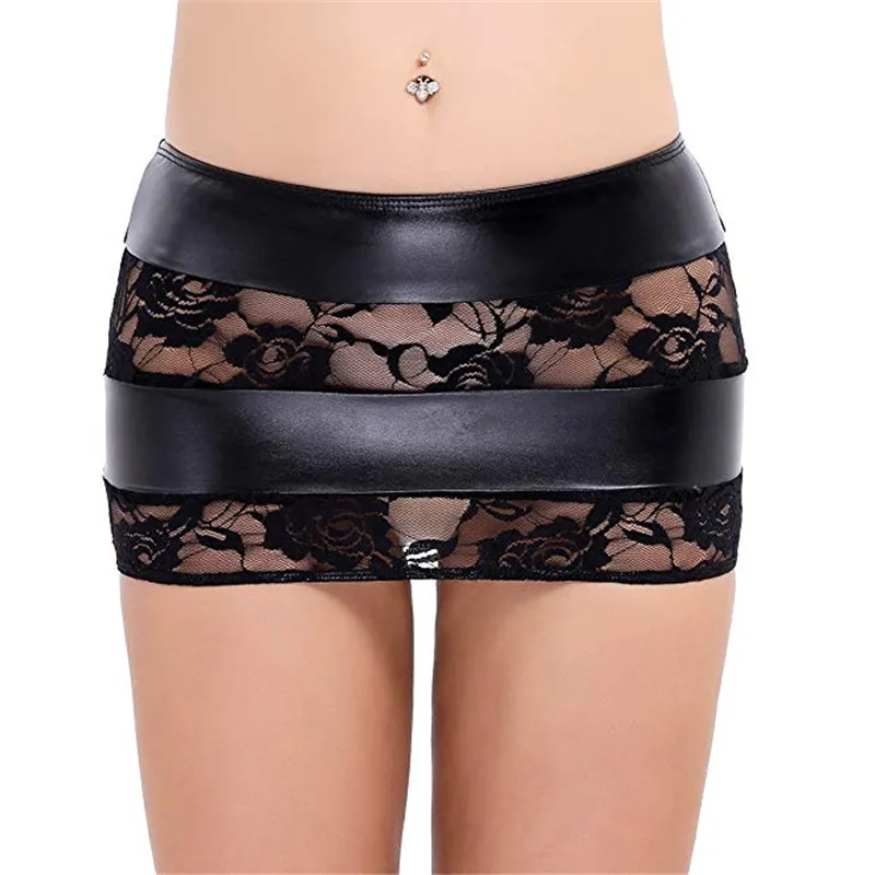 Женские сексуальные черные кружевные трусики нижнее белье влажный вид