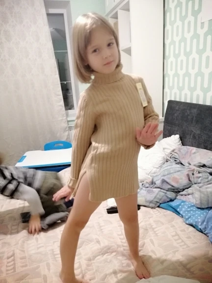 Новинка года; Сезон Зима; Длинный топ для девочек; два цвета
