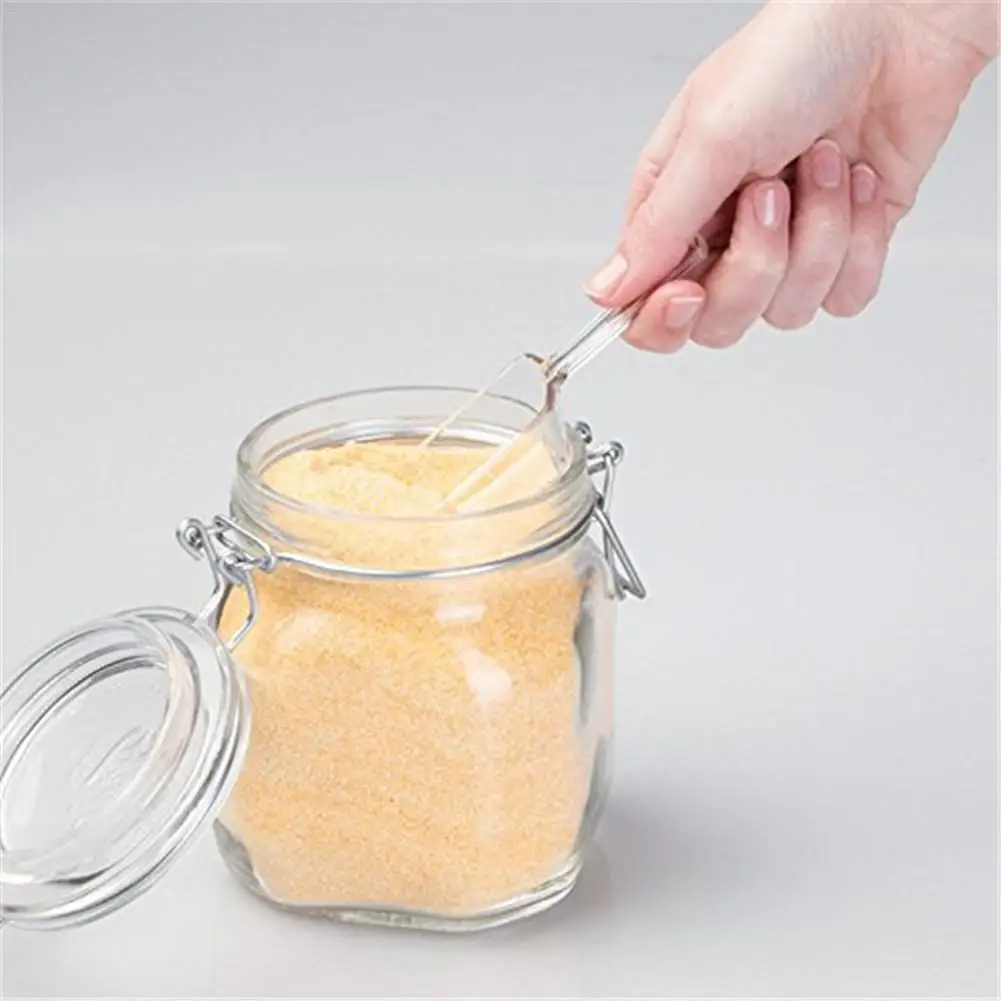 5 Pcs Mini Transparent Thickened Plastic Ice Scoop For Candy Dessert Buffet Cream Protein Powder Home Small Hand-held Spoons | Дом и сад