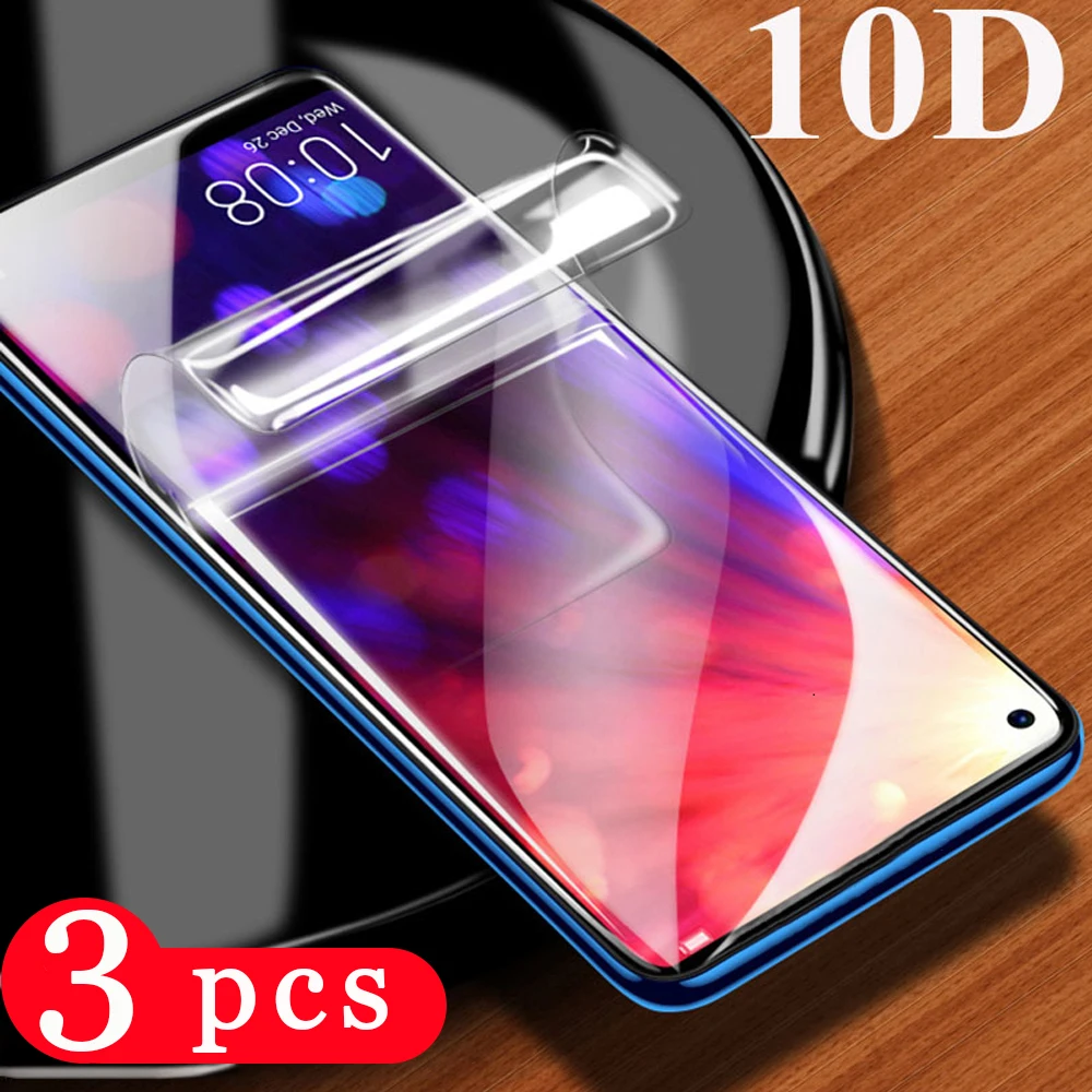 

3Pcs full cover protective film for huawei honor play 4 4t pro 3e 3 hydrogel film phone screen protector Not Glass smartphone