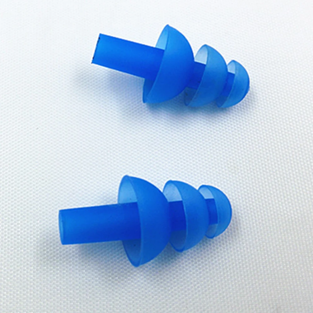 

6pairs Durable Silicone Protective Practical Reusable Random Color Elastic Waterproof Swimming Ergonomic Ear Plug