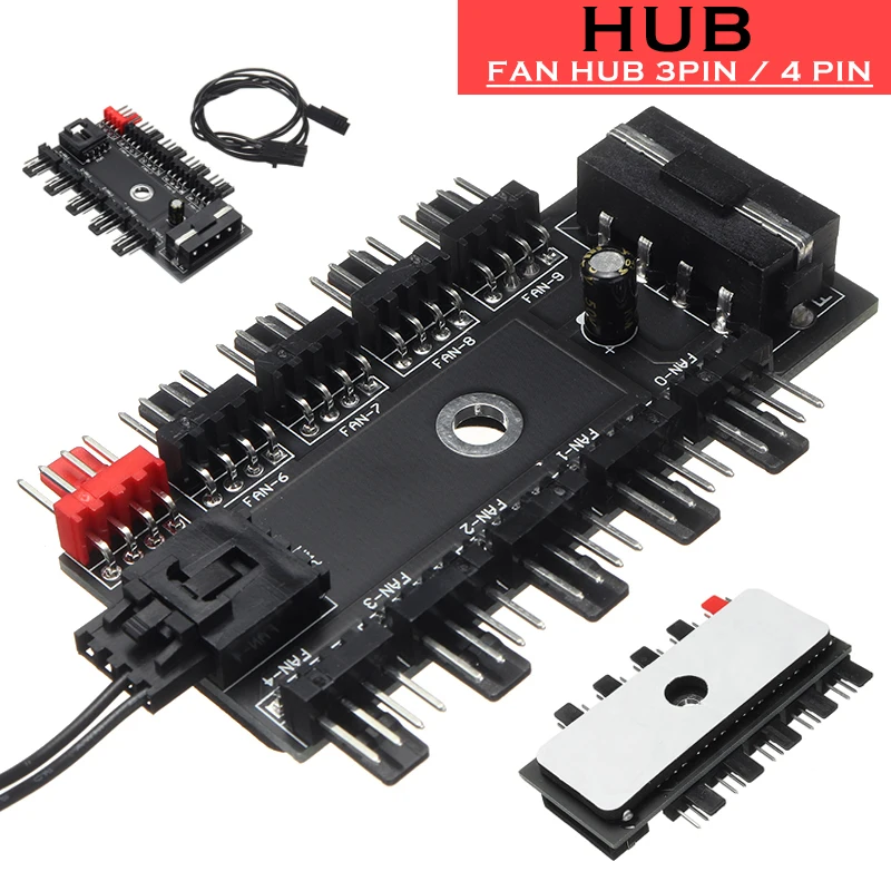 

Высокое Качество 4-контактный Интерфейс компьютер втулка вентилятора адатер прочный 12V Питание сплиттер адаптер PWM разъем SATA