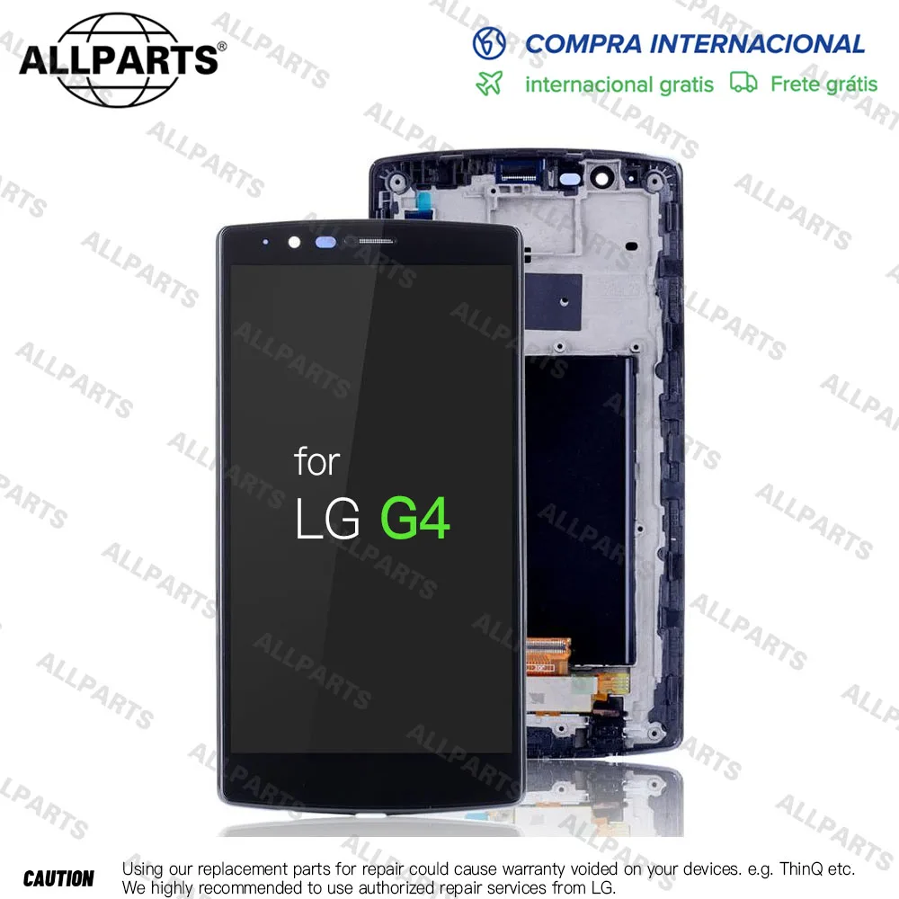 

Оригинальный дисплей 5,5 дюйма для LG G4 Dual H818, ЖК-дисплей с сенсорным экраном и дигитайзером с рамкой H818P, версия с 2 sim-картами