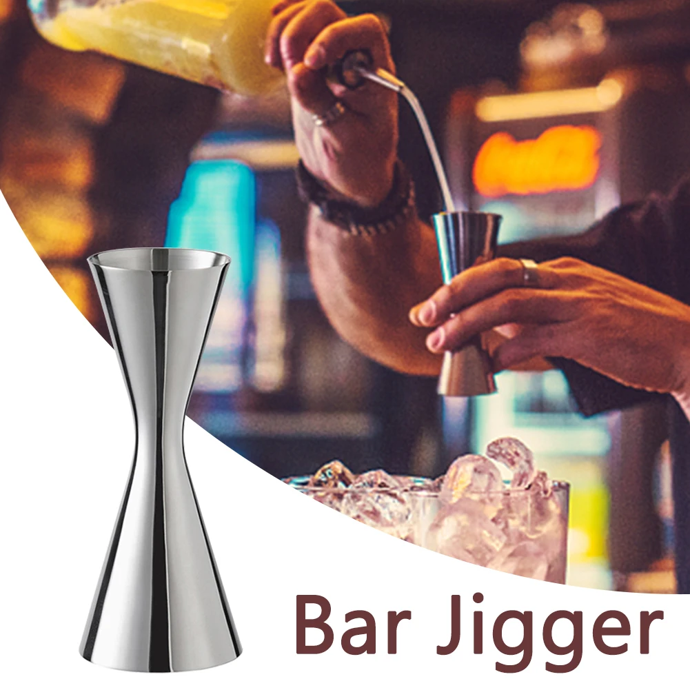 

30ml 60ml Bartending Measuring Cup Double Head Bar Jigger Tool With Scale Party Stainless Steel Barware Slim Home Cocktail