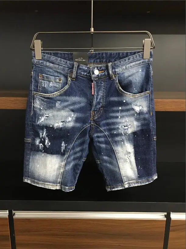 

Original classic 2021 NEW Top-Man Ripped Jeans DSQUARED2 New style men's jeans shorts jeans men's jacket DSQ jeans Clothes