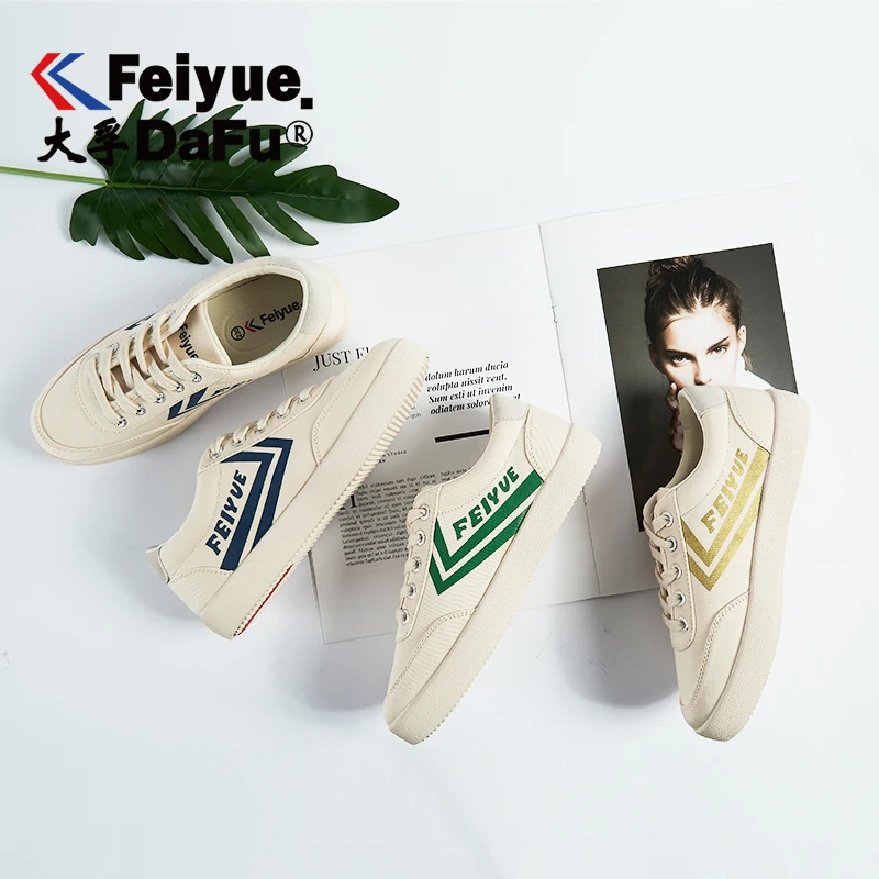 Feiyue/Повседневная мужская и женская обувь; коллекция 8196 года; парусиновая обувь; Вулканизированная обувь с эластичной стелькой; дышащие удобные модные кроссовки