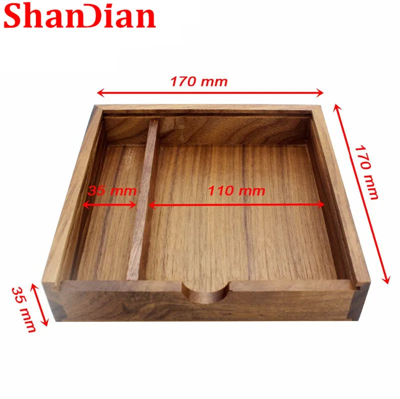 SHANDIAN деревянный фотоальбом Большой овальный usb + коробка флэш-накопитель U диск