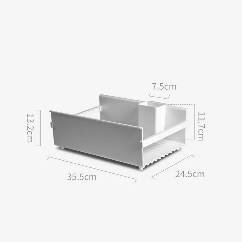 

Kitchen Drain Dish Rack Plastic Chopsticks Wall-mounted Storage Box Home Sink Tableware Sponge Cloth Soap Dinnerware Organizer