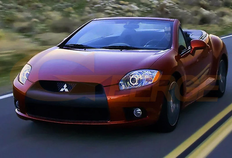 Для Mitsubishi eclipse 2009 2010 2011 ксеноновая фара отличная ультра яркая CCFL ангельские