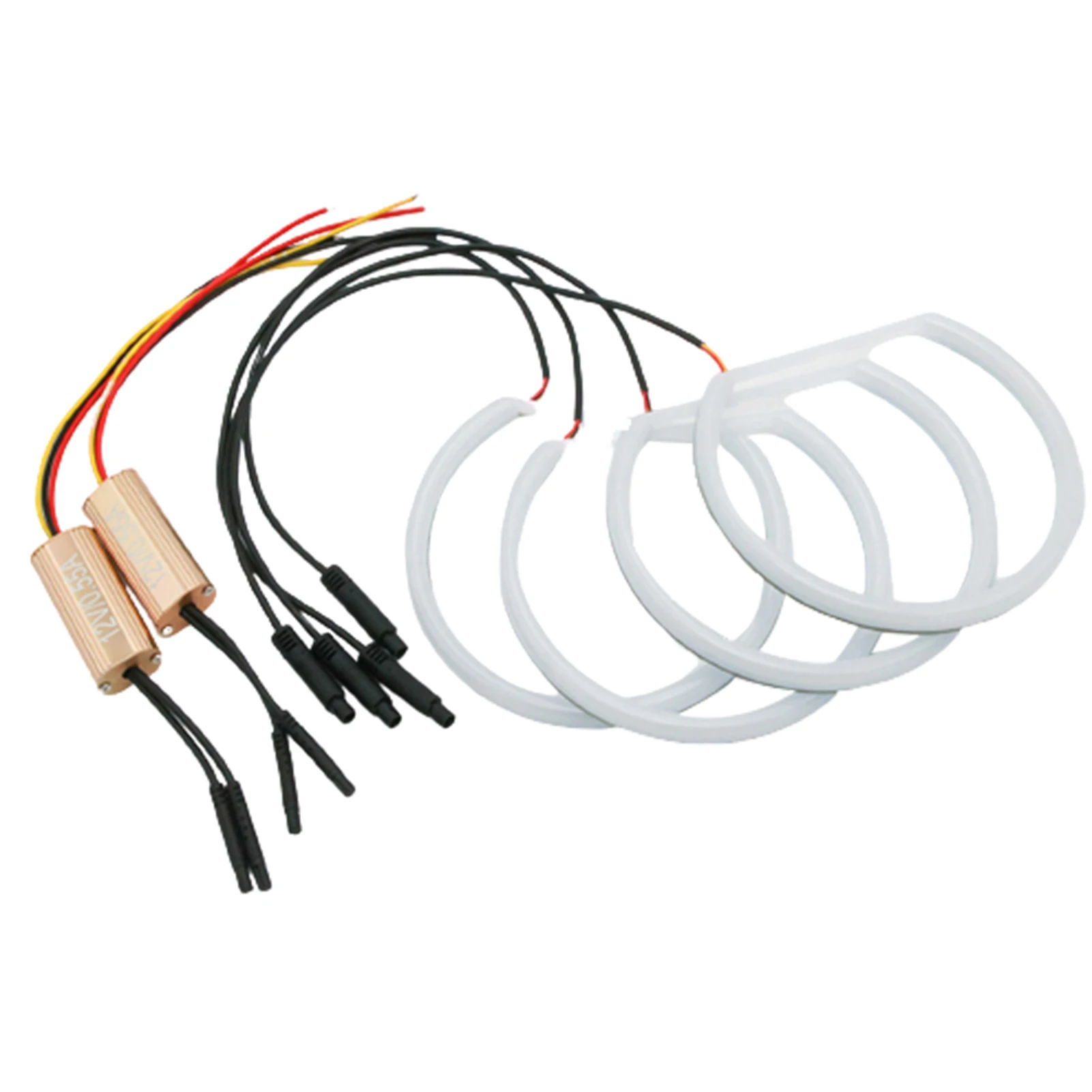 

4Pcs 10W SMD 3528 Dual Colors Car LED Angel Eyes Daytime Light Lamp for BMW E46 Coupe 1999-2003 Sedan 2001-2005 Facelift