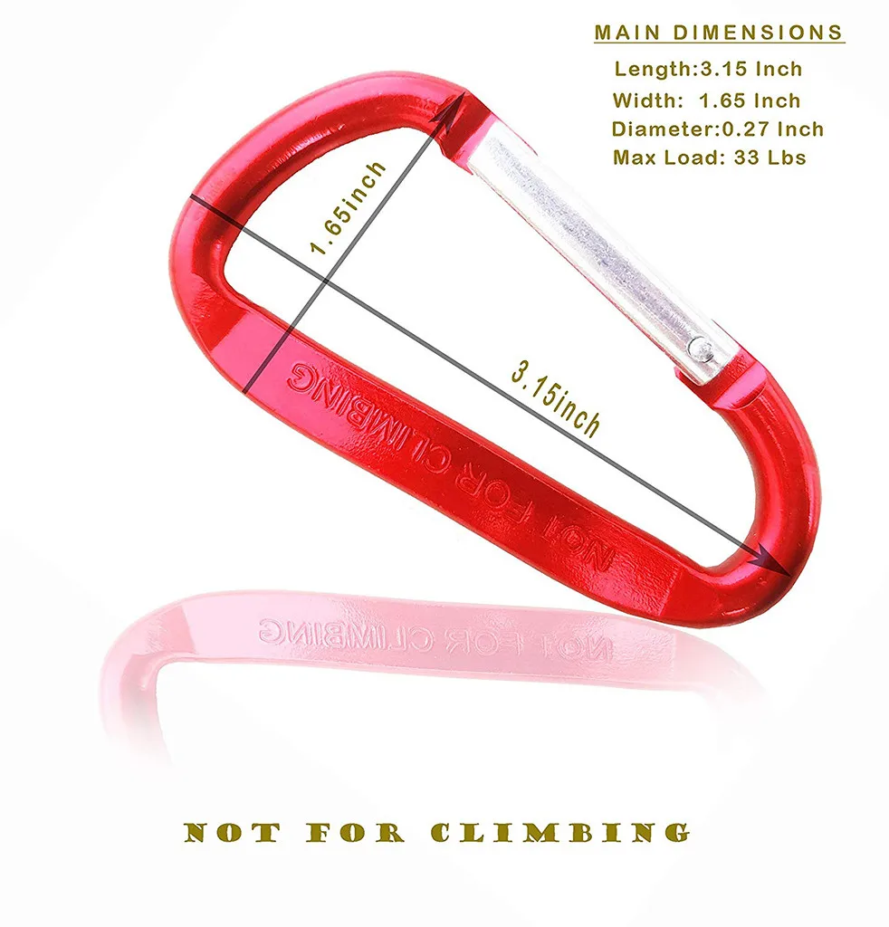 5 шт. новые аксессуары для скалолазания скоба брелок Пряжка из сплава упаковка