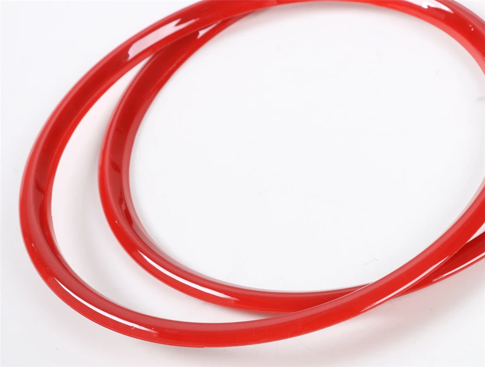 

ABS Car Interior Decoration Car Door Speaker Decoration Ring for Ford Mustang 2015+ Stylish Decals Colorful Car Stickers