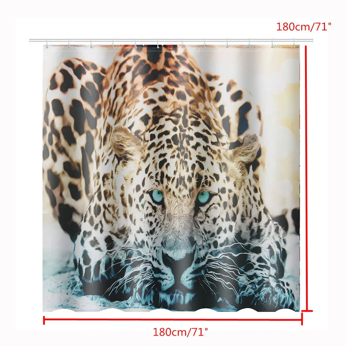 Занавеска для душа с леопардовым принтом пьедестал сиденье унитаза коврик