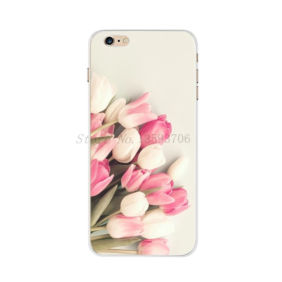 Чехол для iPhone 6 S милый Модный Цветочный Мягкий силиконовый чехол ударопрочный