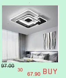 Chandelierrec чердак люстры черный/белый Железный корпус бар гостиная низкие потолки СВЕТОДИОДНЫЙ Потолок люстры светильники