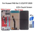 Дисплейный модуль для Huawei P40 Lite E ART-L29  Y7P 2020, ART-L28, ЖК-дисплей, сенсорный экран, дигитайзер, запчасти с рамкой для Huawei P40 lite E