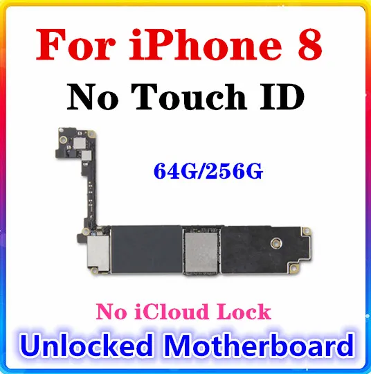 Оригинальная разблокированная материнская плата для iphone 8 без Touch ID 64 Гб 256