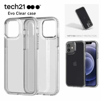 tech21 evo clear super anti drop transparent phone case cover for iphone 1312 mini for iphone 13121312 pro1312 pro max
