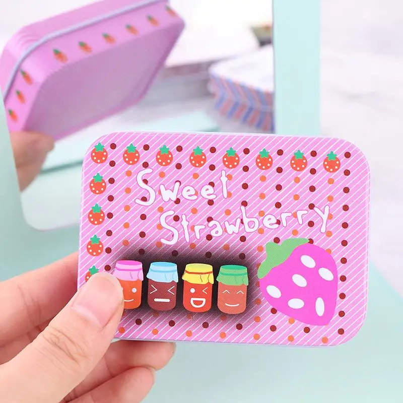 Металлическая жестяная мини-коробка с милыми рисунками прямоугольные футляры