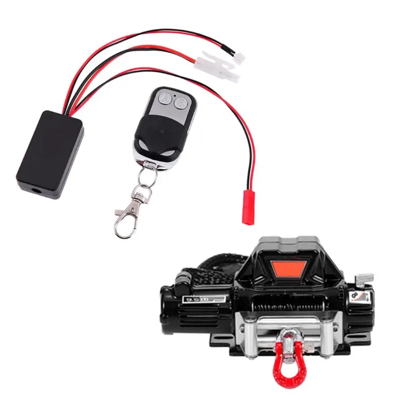 

Automatic Winch with Controller Receiver for 1/10 RC Car Axial SCX10 TRX4 D90 Y4QA