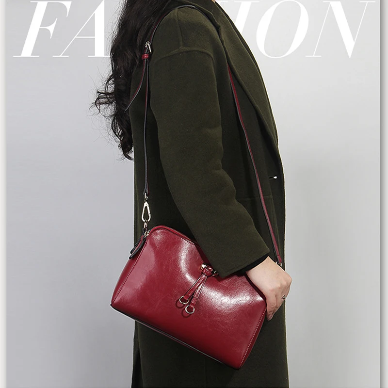 Роскошная сумка на плечо из натуральной кожи с масляным воском женские сумки