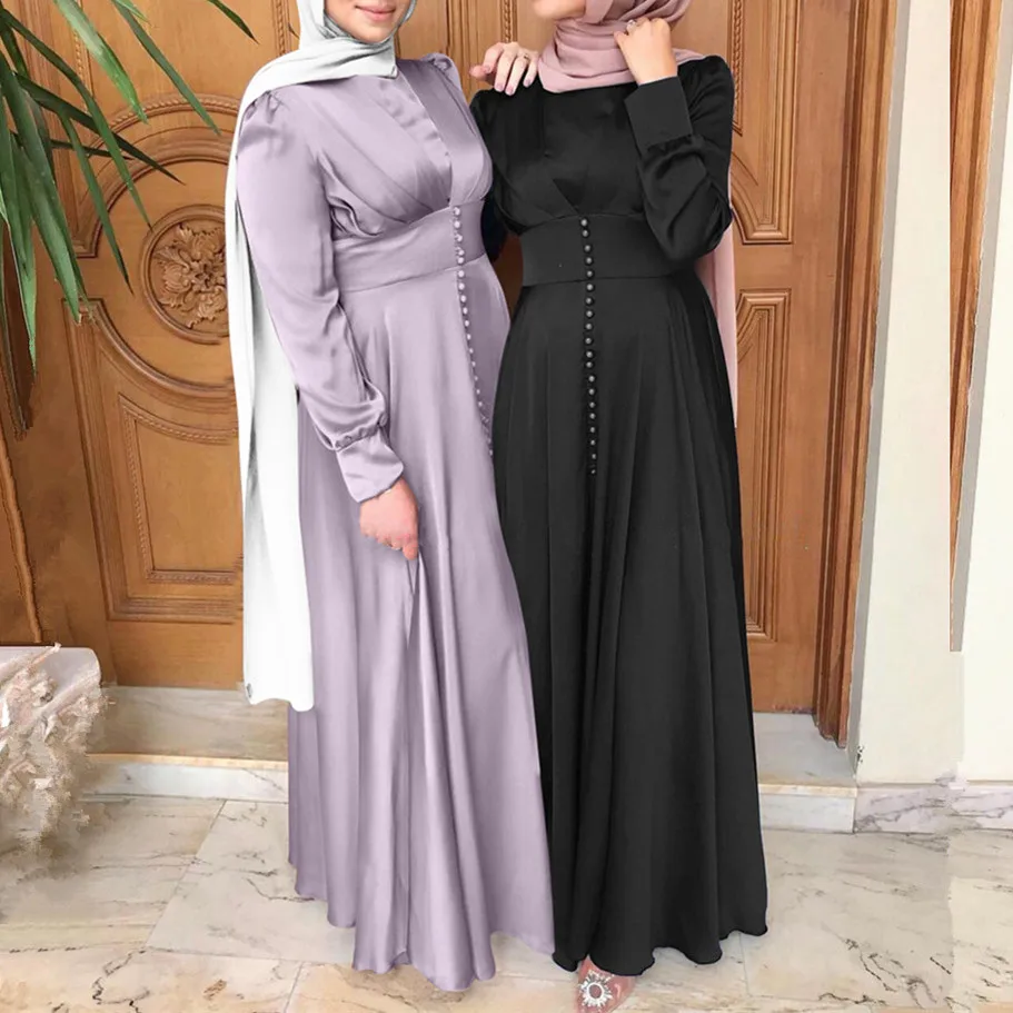 Рамадан ИД Абая Дубай Турция мусульманское платье Исламской для женщин Vestidos