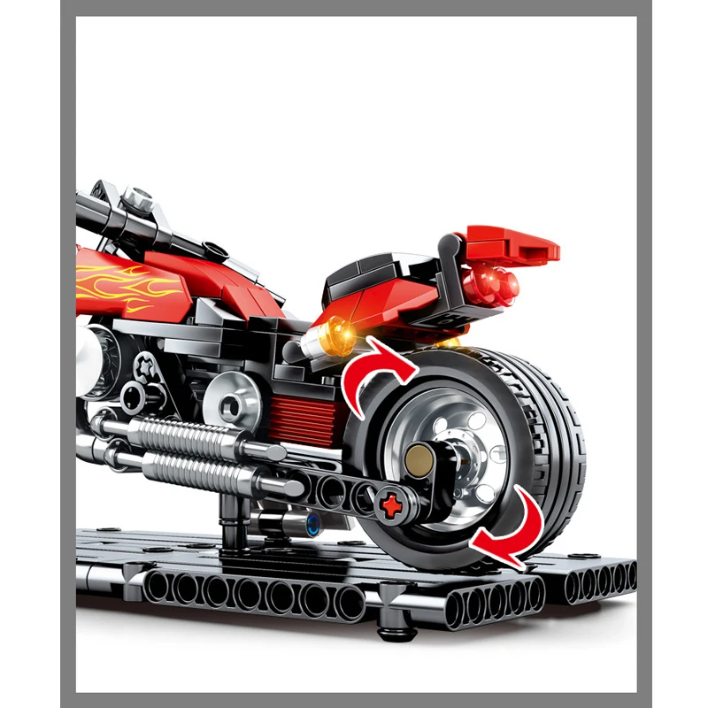 Технические внедорожные мотоциклетные строительные блоки подходят для