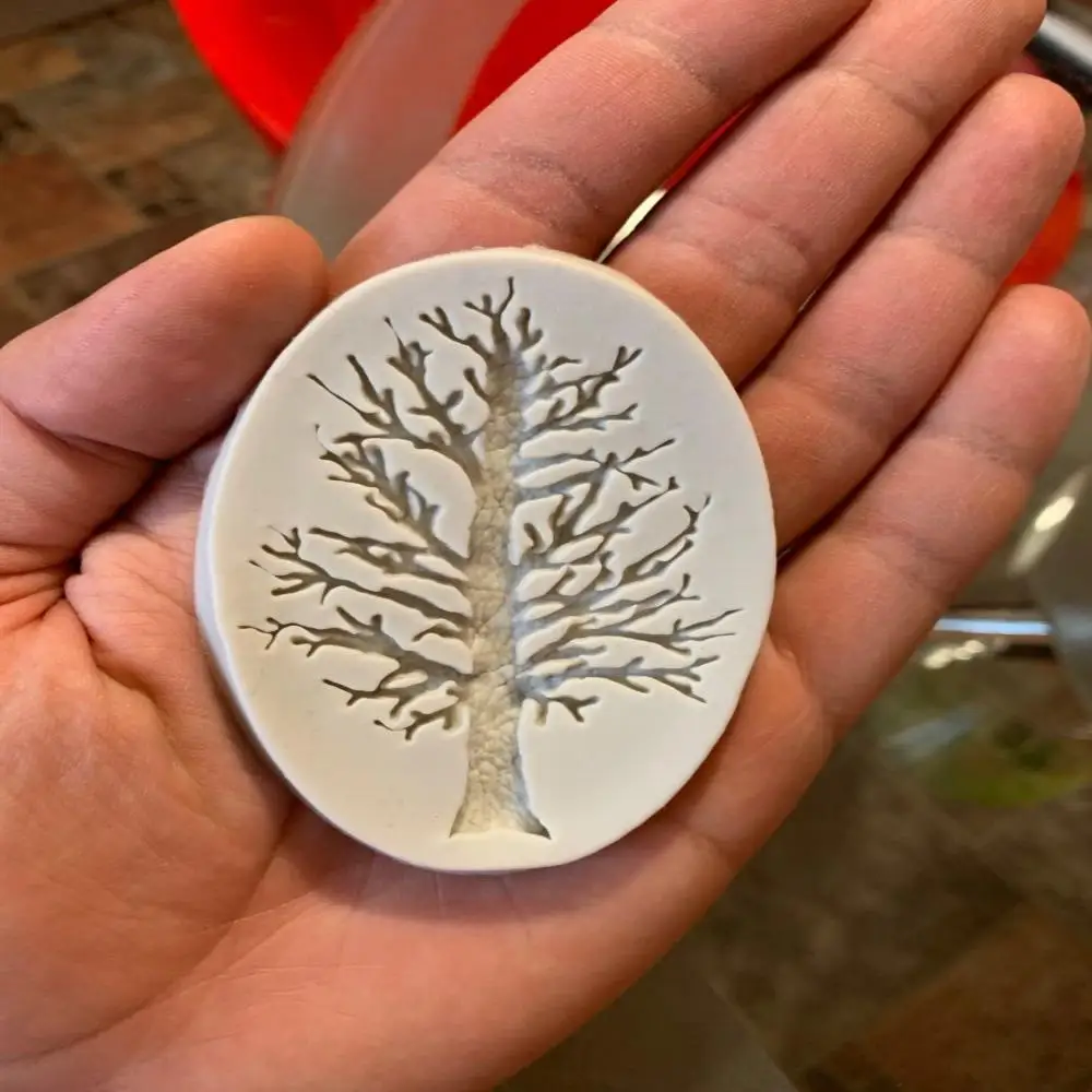 Белая силиконовая 3D форма в виде дерева для украшения торта конфет желе|Формы