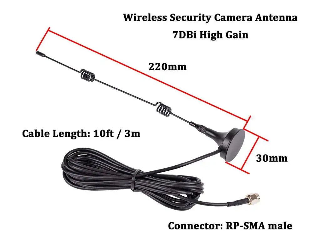 2 4 г-5 8 Г всасывающая wifi антенна наблюдения внутренняя цифровая удлинительная 9dbi