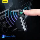 Baseus автомобильный Aux Bluetooth адаптер 3,5 мм аудио Bluetooth 5,0 автомобильный комплект беспроводной громкой связи приемник для телефона передатчик музыка