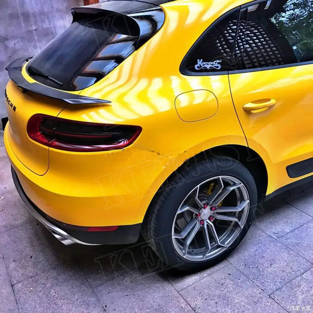 Задний Средний спойлер для хэтчбека из углеродного волокна Porsche Macan 2014 2018