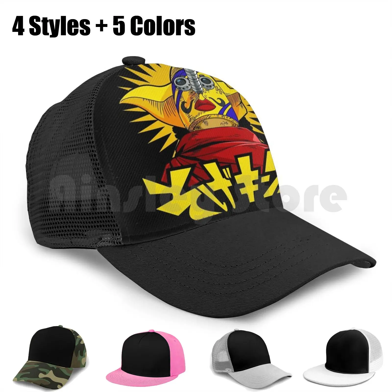 

Sogeking Baseball Cap Diy Mesh Hip Hop Adjustable One Piece Sogeking Usopp Monkey D Luffy Roronoa Zoro Manga Anime Fanart Hat