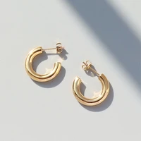 hoop earrings temperament autumn winter simple solid size geometric circle hoop earrings for women party jewelry gifts
