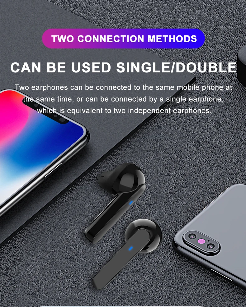 Bluetooth наушники сенсорный Управление шумоподавления вкладыши TWS true беспроводные