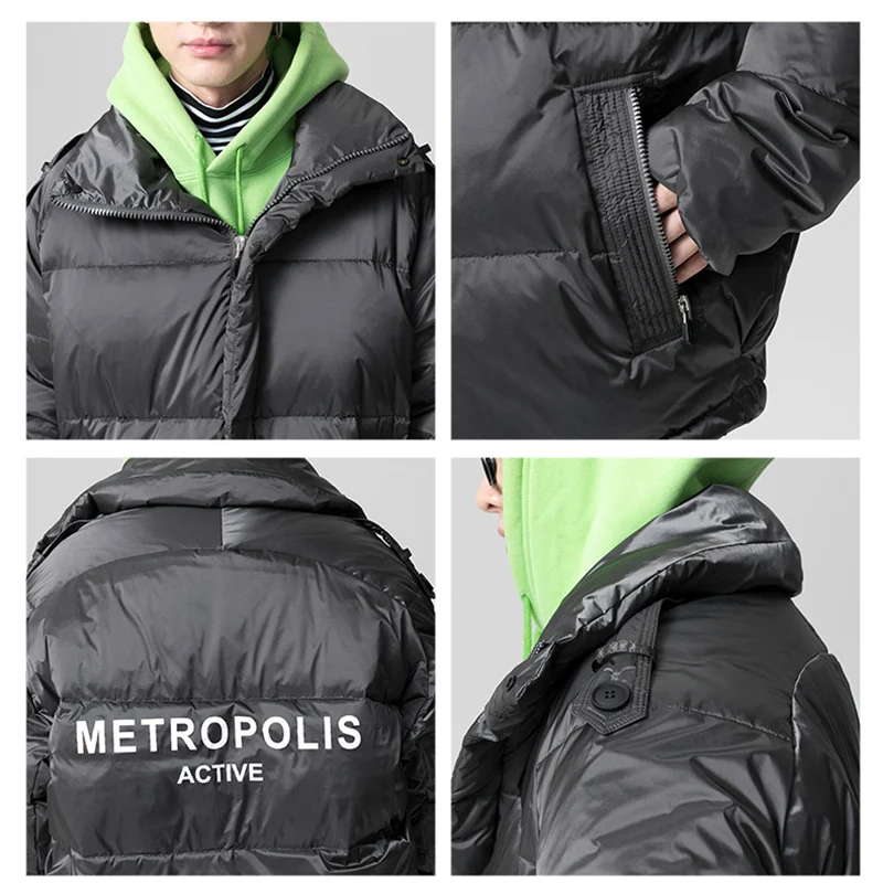 

BOLUBAO Winter New Men Thick Down Jacket Fashion Brand Men White Duck Casual Down Coat Warm Windproof Down Jackets Male
