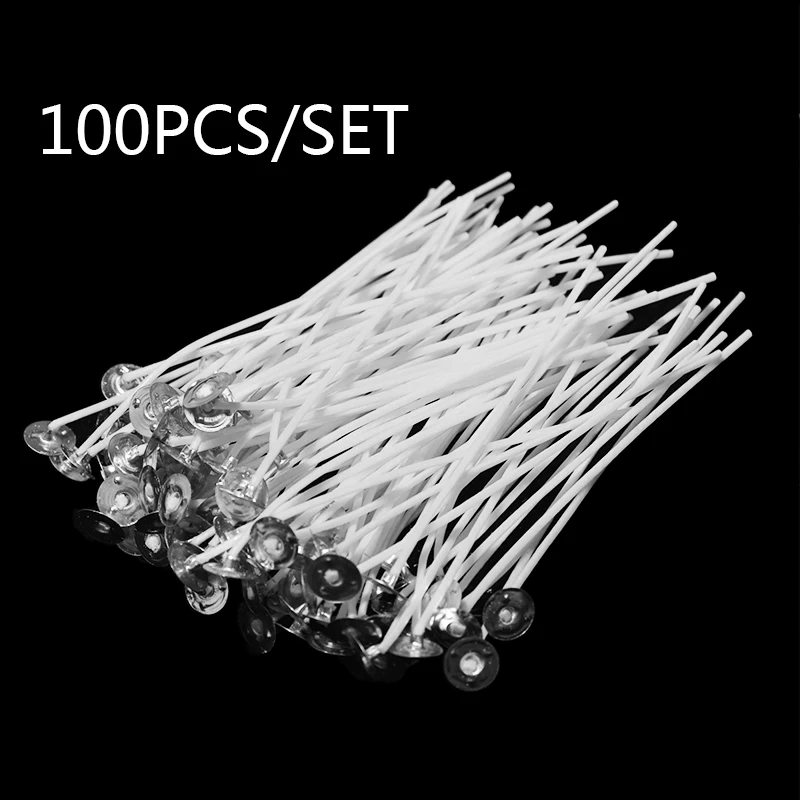 100 шт./компл. 120 мм фитиль для свечей предварительно вощеный с устойчивыми