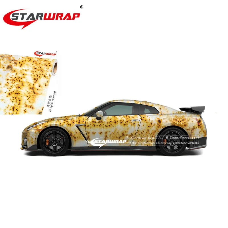 Звезда обертывание ржавчины автомобильный Стайлинг воздушный релиз красный