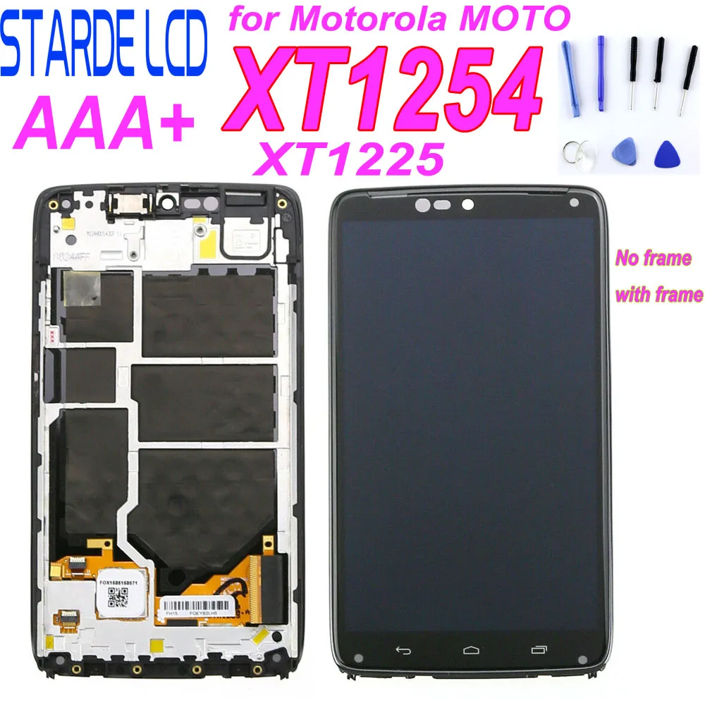 ЖК дисплей Starde для Motorola Droid Turbo XT1254 с сенсорным экраном и рамкой Moto Maxx Screen XT1225