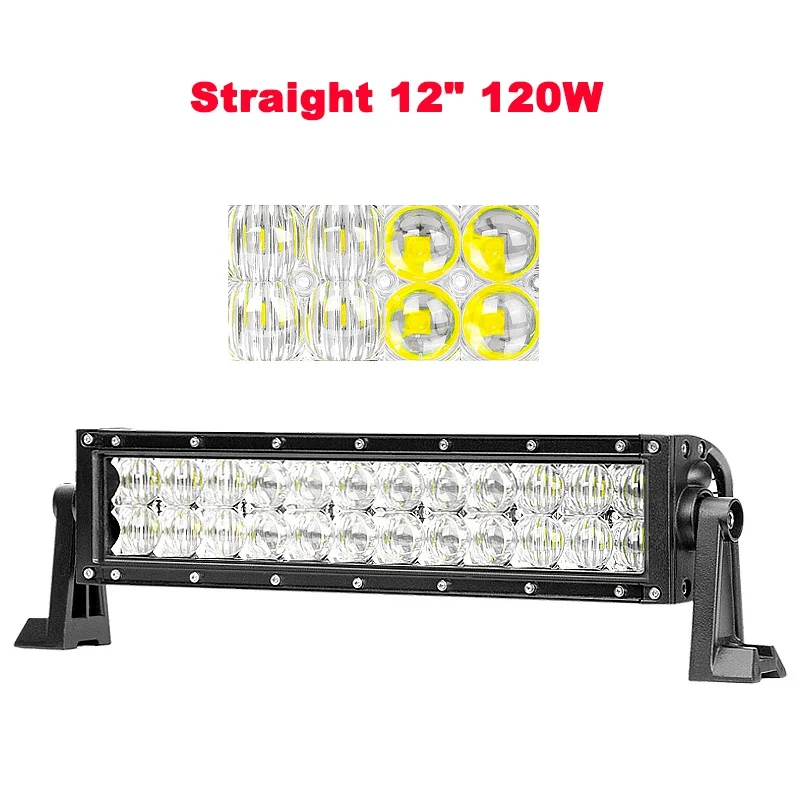 1pc Straight 120W CREK 8 14 21 31 41 50 ”5D прямой внедорожный светодиодный светильник 4x4 ATV SUV светодиодный бар для Jeep 4WD 4x4 внедорожный внедорожник ATV Грузовик Лодка автомобиль - Цвет: 1pc Straight 120W
