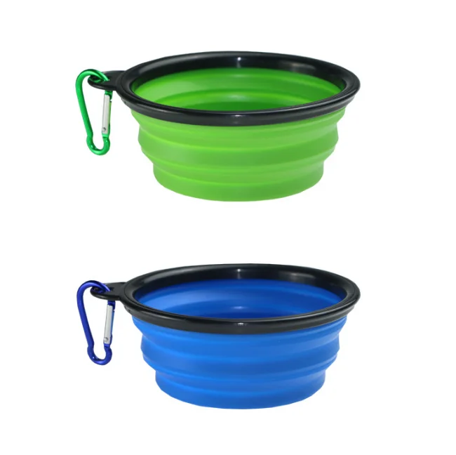 Pet силиконовая миска для геля с рисунком собачки и котика складные силиконовые Dow