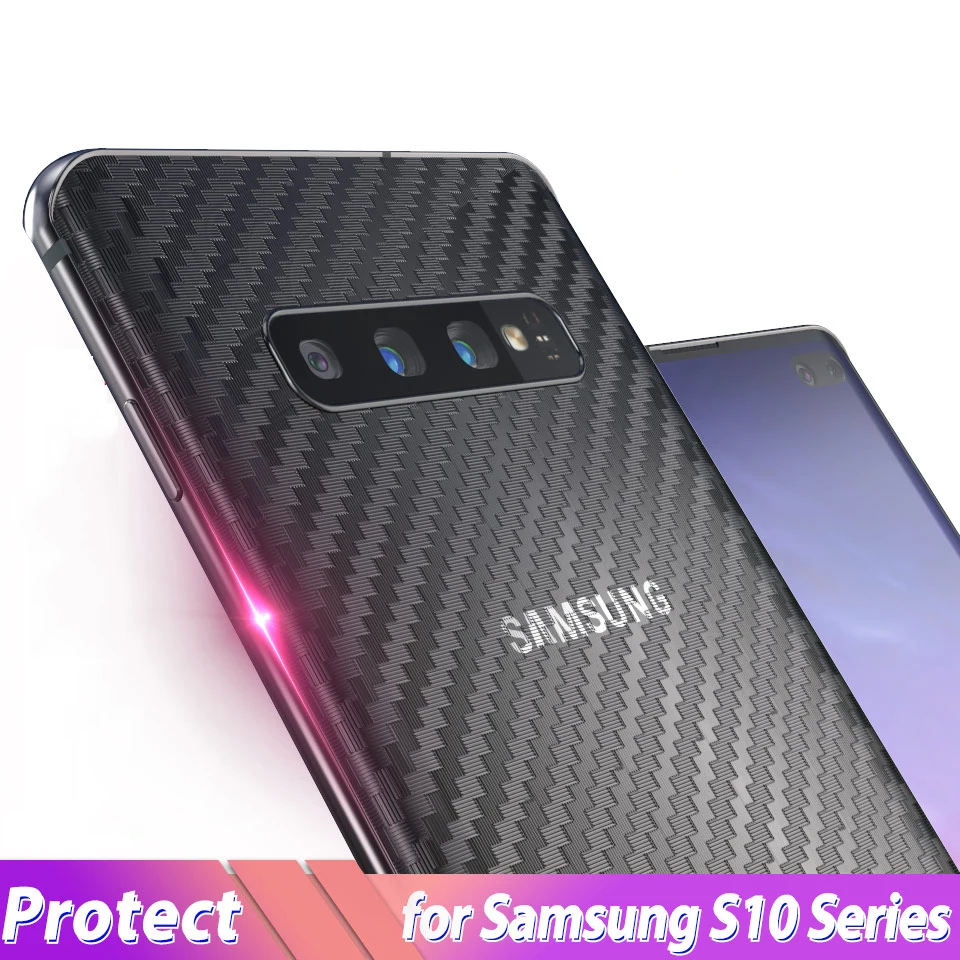 Задняя пленка из углеродного волокна для samsung Galaxy Note 10 S10 Plus S10e защитная наклейка +