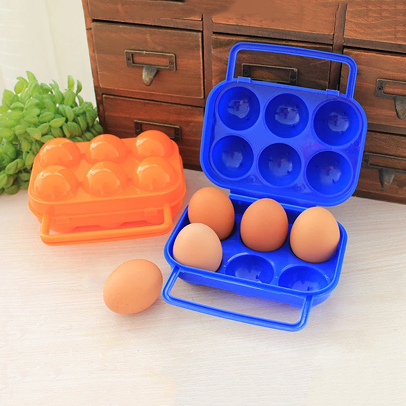 

Shockproof Container Egg Carrier Holder Prevent Eggs from Cracking Easy Storage Egg Box for Camping Travel BDF99