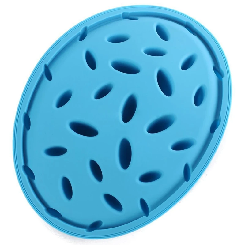Pet Dog Cat Slow Feeder Anti Slip No Gulp Silicone Feeding Water Bowl Feed Dish | Дом и сад