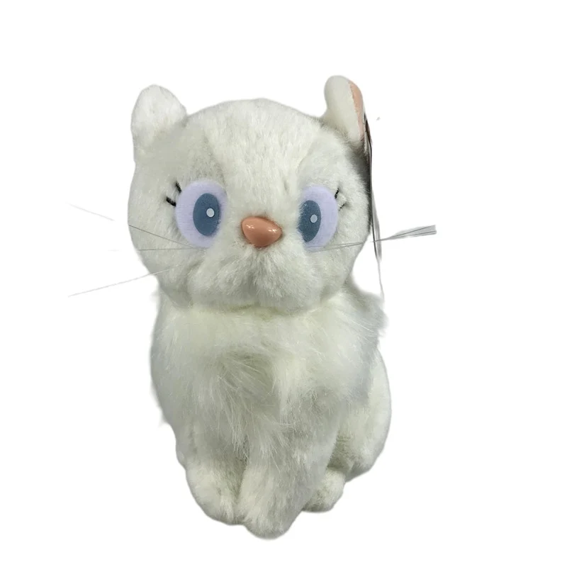

Original Japan Anime Cartoon Hayao Miyazaki Kiki's White Jiji Plush Toy Kawaii white Cat Soft Stuffed Doll Children Gift