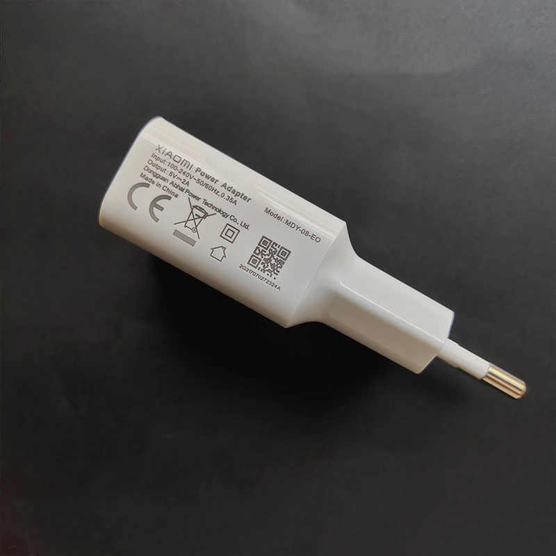 Оригинальное зарядное устройство Xiaomi с USB 5 В 2 А адаптер вилкой Стандарта ЕС