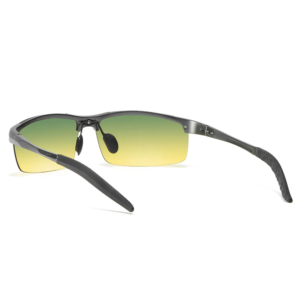 Мужские алюминиевые спортивные очки для вождения дневного и ночного видения