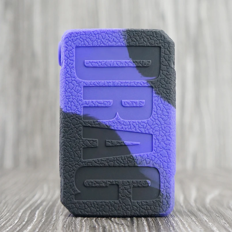 black purple Текстурированный чехол для VOOPOO DRAG MINI 117 Вт TC Box Mod защитный силиконовый чехол-накладка защитный гель корпус - Цвет: black purple